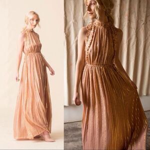 Ulla Johnson ottilie dress rose gold Size 0